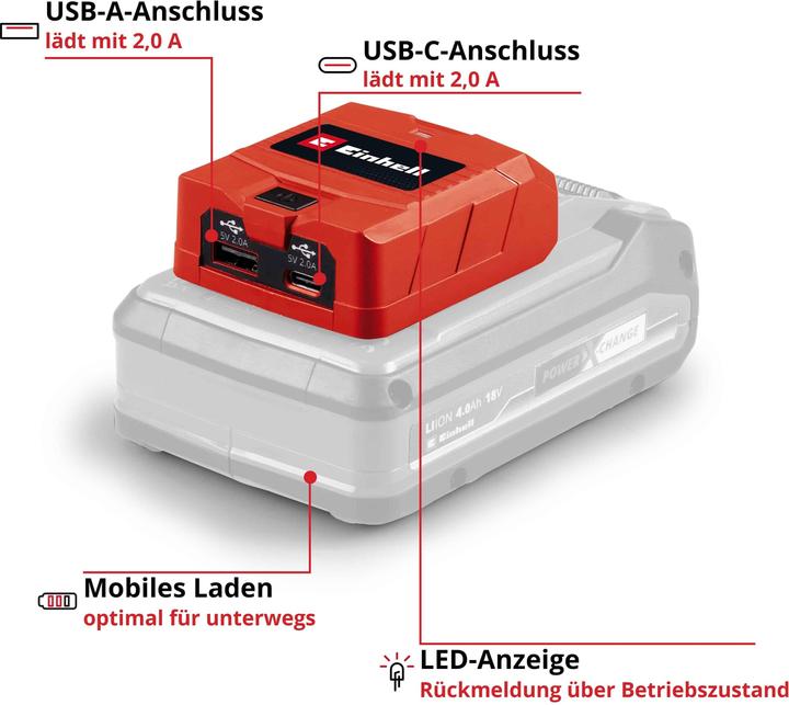 Produktbild Einhell Adapter TC-CP (18 V)