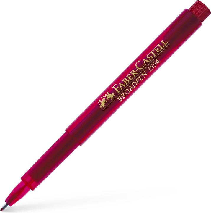 Actual product image Faber-Castell Fineliner Broadpen 1554 (Red, 1 x)