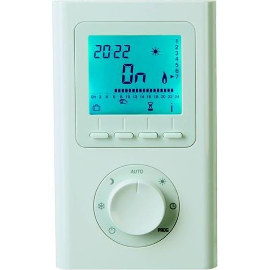 Vitramo Thermostat digital programmierbar 135x81x22mm, Termostato, Bianco