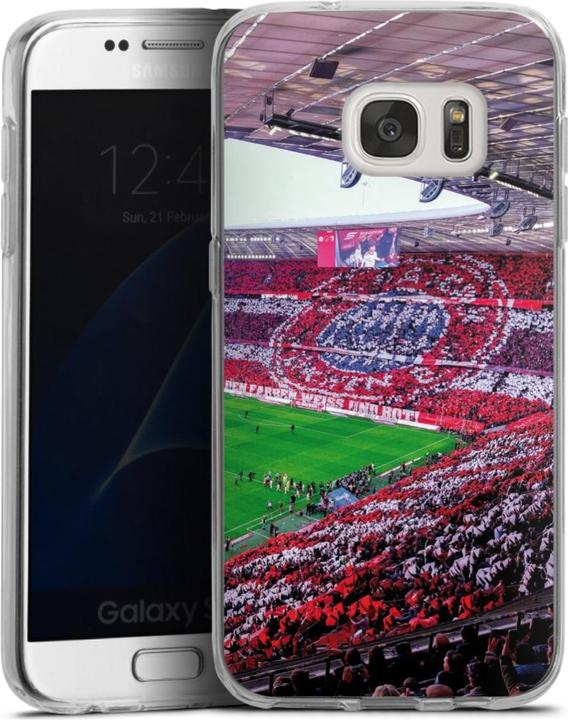 Actual product image DeinDesign Silikon Hülle für Samsung Galaxy S7 Handyhülle Case Smartphone Schutzhülle FC Bayern München FCB (Samsung Galaxy S7)
