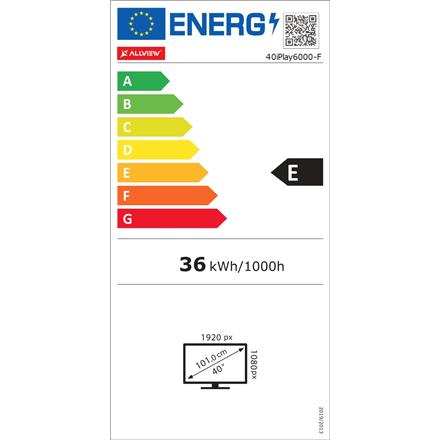 Energie-Label Allview 40iPlay6000-F/1 (40", LED, Full HD, 2022)