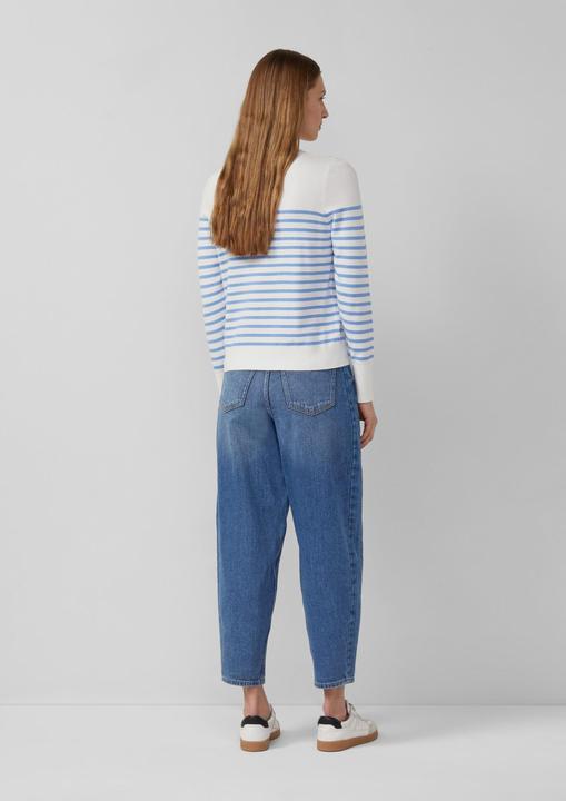 Produktbild s.Oliver Strickpullover Gestreifter Pullover aus Viskosemix (36)