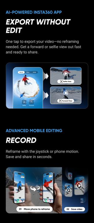 Produktbild Insta360 X5 Starter Bundle (30p, Bluetooth, WLAN)