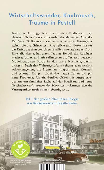 Produktbild Die Schwestern vom Ku'damm (Deutsch, Brigitte Riebe, 2018)