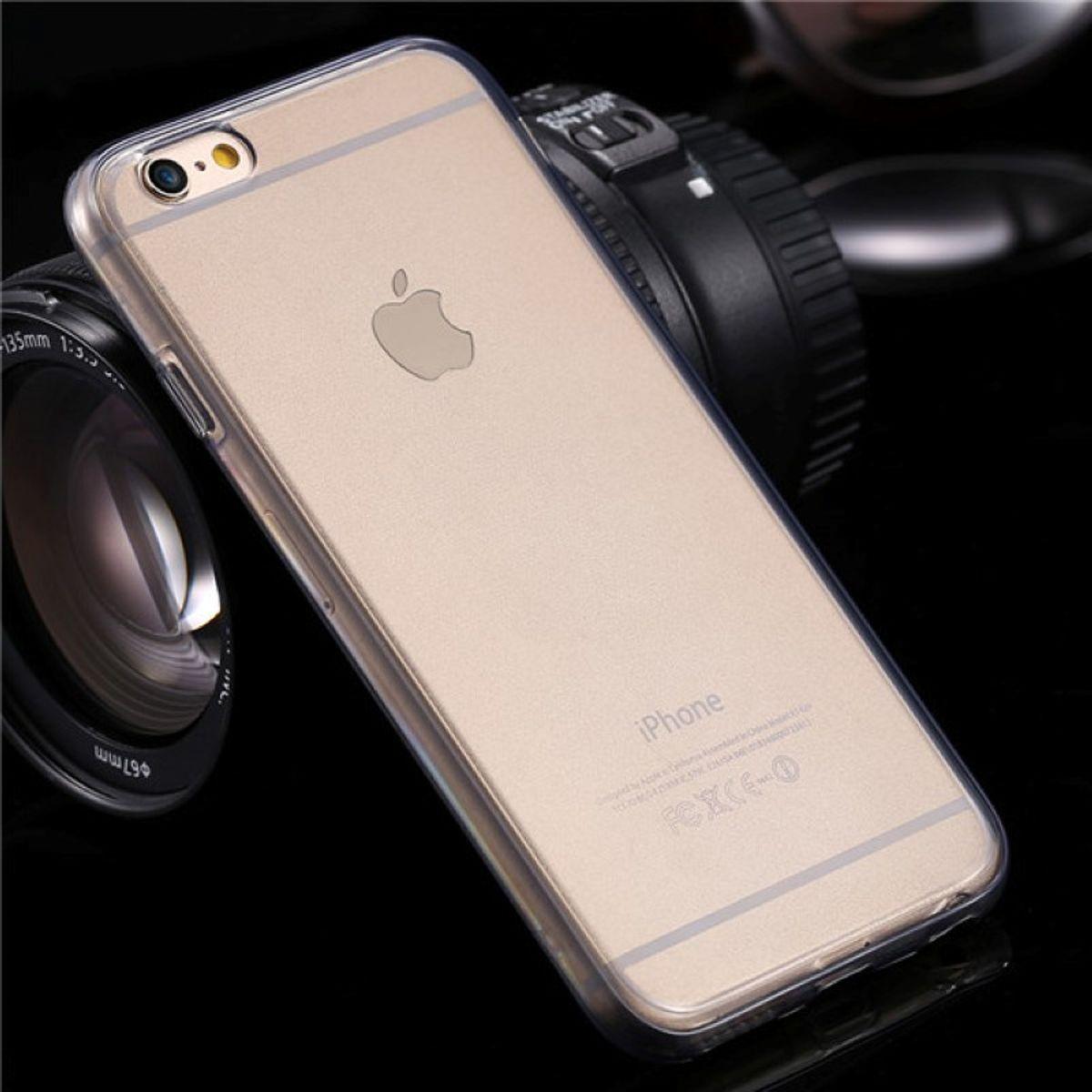 Thumbnail - König Design Apple iPhone 6 / 6s Plus Full Body 360 Silikon Schutzhülle Handyhülle Case Grau (Apple iPhone 6 Plus), Smar...