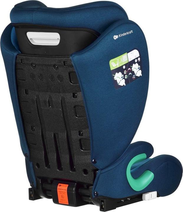 Actual product image KinderKraft Junior Fix 2 I-Size Harbor Blue (Child seat, ECE R129/i-Size Standard)