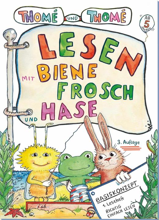 Immagine prodotto Thomé:Lesen mit Biene, Frosch und Hase (Tedesco, D. Orie, Dorothea Thomé, Kurzi Shortriver, Prof Dr Günther Thomé, 2024)