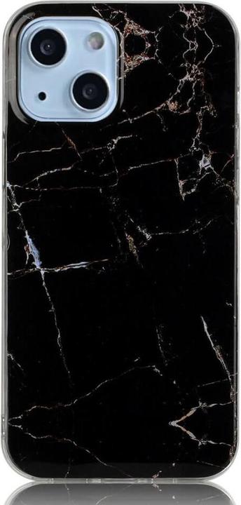 Produktbild Cover-Discount iPhone 14 - Silikon Gummi Case Black Marble (Apple iPhone 14)