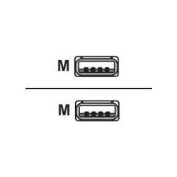Thumbnail - Helos Anschlusskabel, USB 2.0 A Stecker/A Stecker, 2,0m, schwarz USB 2.0 A St./St., Übertragungsrate: 480 (2 m, USB 2.0)...
