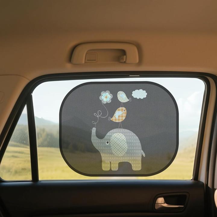 Immagine prodotto ASMI Auto Sonnenschutz für Kinder – 2 Stück Elefant