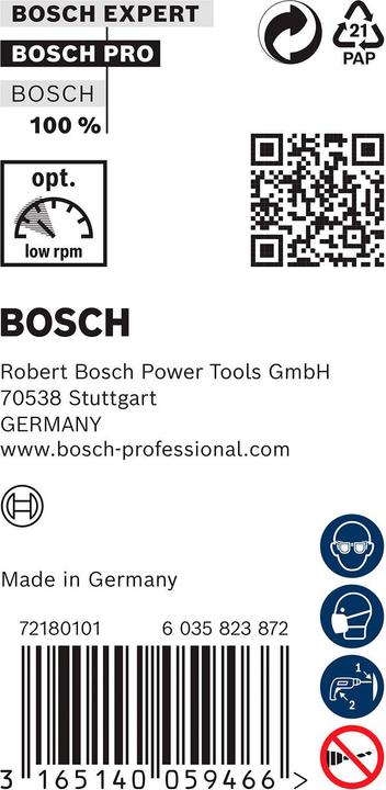 Produktbild Bosch Professional Zubehör PRO Wood HSS Installationsbohrer, 18 x 100 x 400 mm (10 mm)