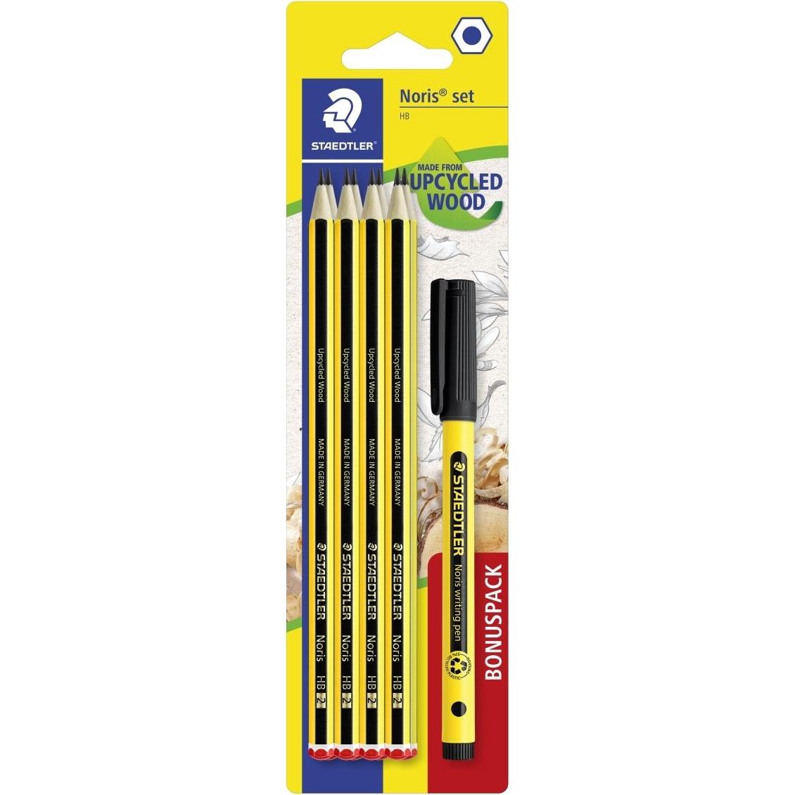 Staedtler Blyant Noris HB Upcycled Wood Studiest (9) (HB, 8 x) (120 SBK8P2)
