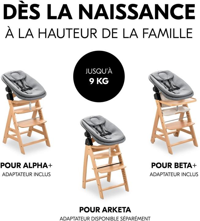 Actual product image Hauck Highchair Bouncer Dark Grey Melange
