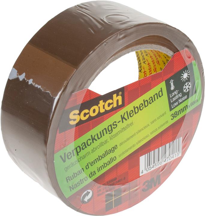 Image du produit Scotch Ruban adhésif d'emballage S3866B marron 38mm x 66m (38 mm)
