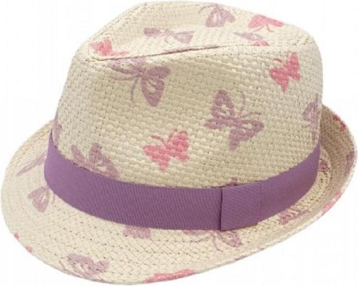 Actual product image Maximo Straw hat Butterfly White Sand/Lavender size 49 (49)