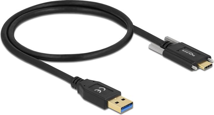 Produktbild Delock SuperSpeed USB 10 Gbps (USB 3.2 Gen 2) Kabel Typ-A Stecker zu USB Type-C™ Stecker mit Schrauben seit (0.50 m, USB 3.2 Gen 2)