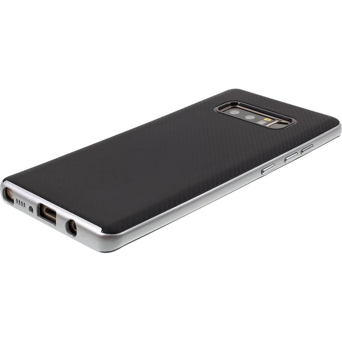 Thumbnail - König Design Hybrid Silikon Handy Hülle für Samsung Galaxy S8 Case Cover Tasche Bumper Silber (Samsung Galaxy S8+), Smar...