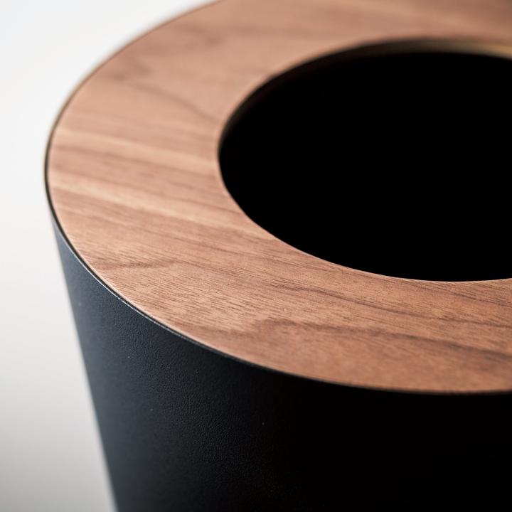 Actual product image Yamazaki Round wastepaper basket RIN (1.30 l)