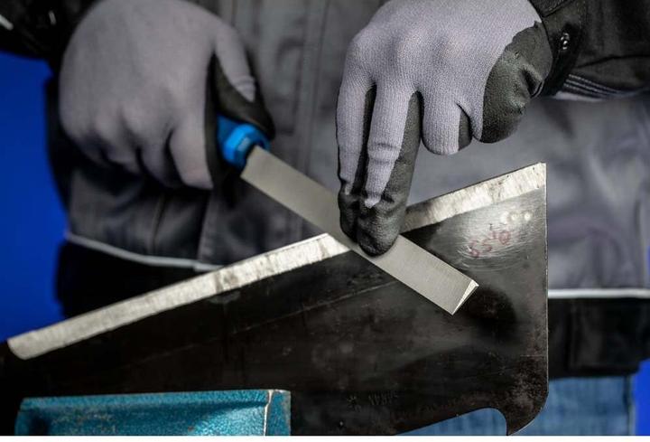 Produktbild Pferd Messerschärffeile Einhieb 2 200 mm inkl. Ergonomie Feilenheft (Hieb 2, 200 mm)