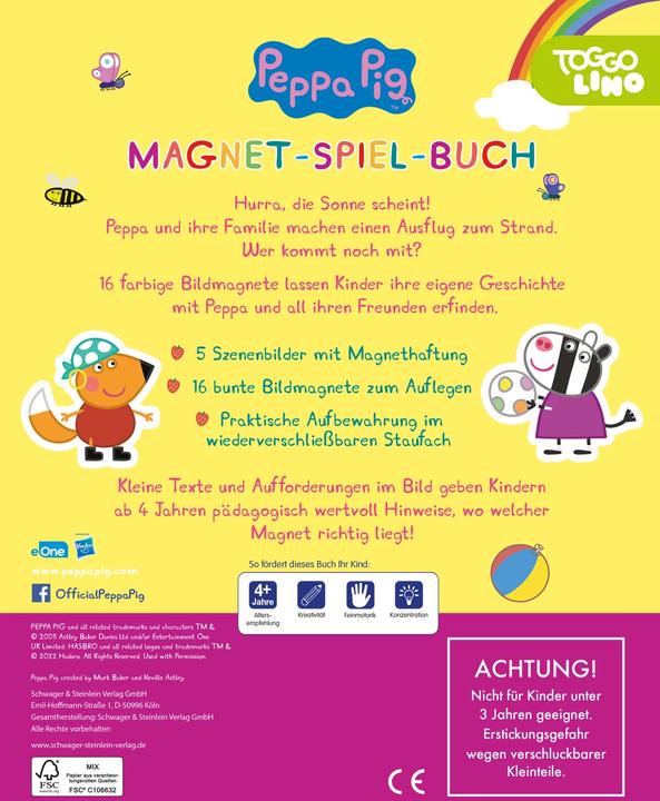 Actual product image Peppa Pig Magnet-Spiel-Buch (German, 2022)