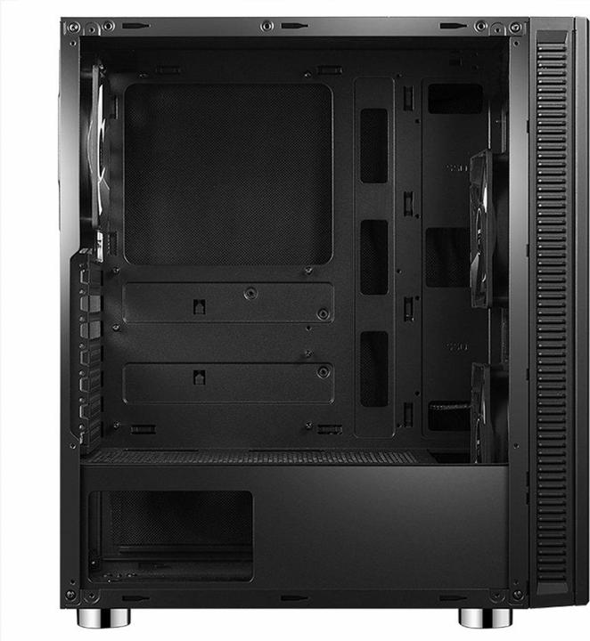 Actual product image Evolveo Silens S1, case ATX, 2x USB2.0 / 1x USB3.0 / 2c120mm LED / černý odhlučněný, výsuvný filtr (ATX, mATX, Mini-ITX)