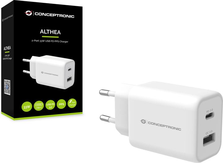 Image du produit Conceptronic ALTHEA Chargeur PD-PPS USB à 2 ports 33W (33 W, 1 portion)