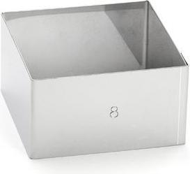 Actual product image de Buyer Cake ring square 8x8cm H: 4.5cm