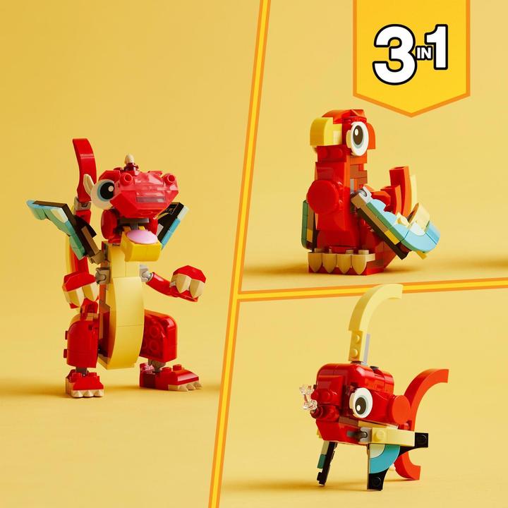 Produktbild LEGO Roter Drache (31145, LEGO Creator 3-in-1)