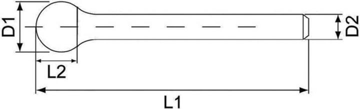 Produktbild Ruko HM Frässtift Form D Kugel (KUD