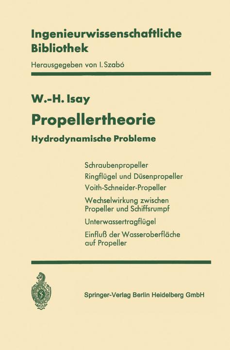 Produktbild Propellertheorie (Deutsch, Wolfgang-H. Isay, 2013)
