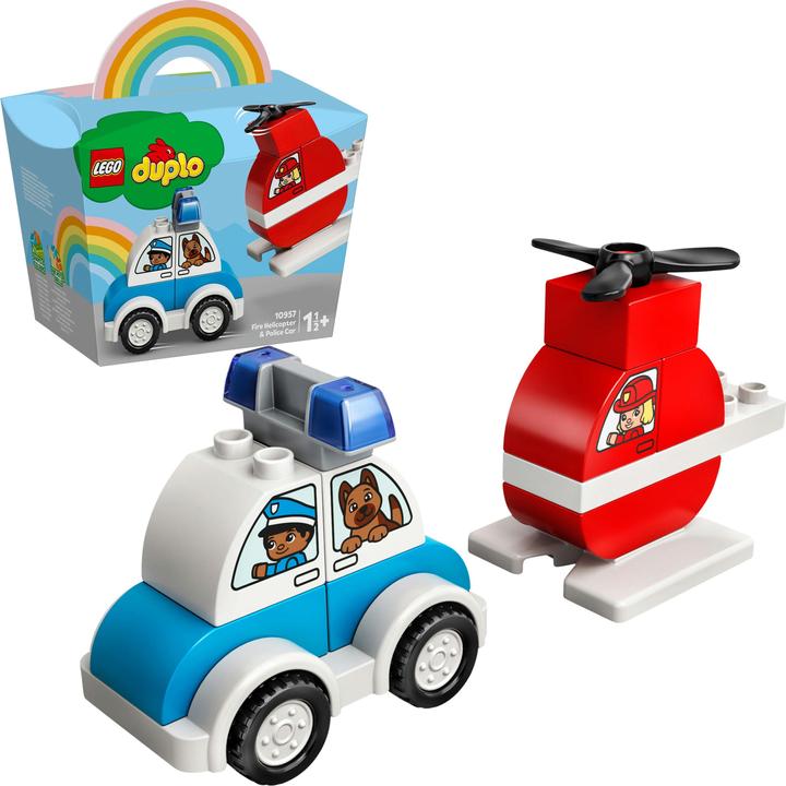 Actual product image LEGO My first fire brigade helicopter and my first police car. (10957)