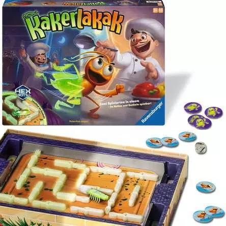 Produktbild Ravensburger 24762 Kakerlakak Glow in the Dark - Aktionsspiel mit elektronischer Kakerlake für Gross (Deutsch)