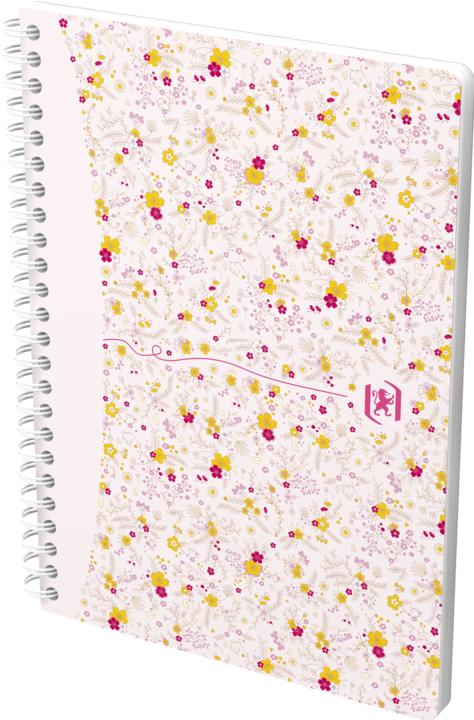 Produktbild Oxford FORME FLORAL - Spiralbuch (A5, Kariert, Harter Einband)