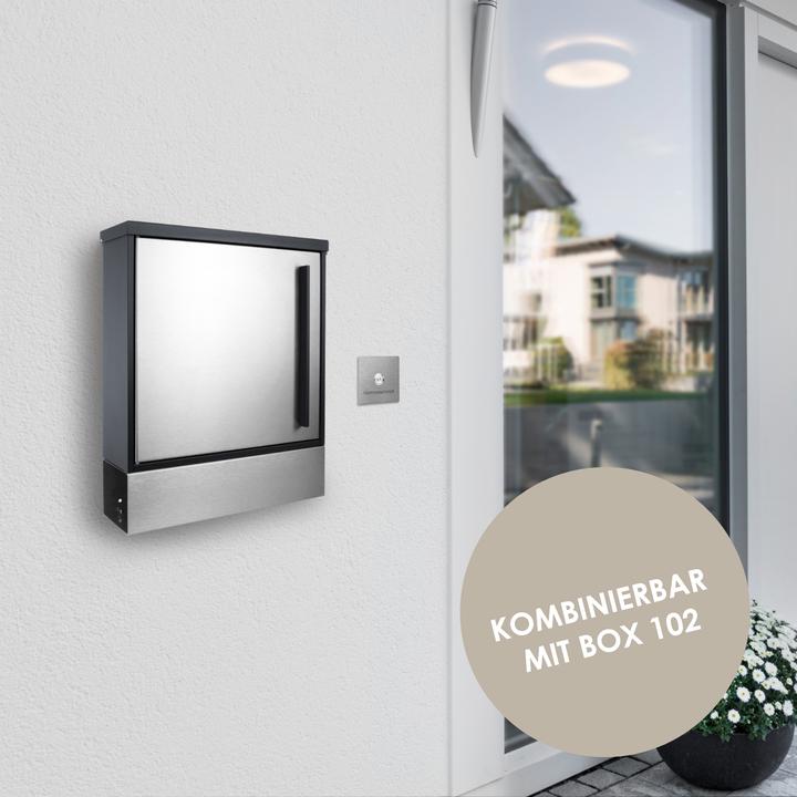 Image du produit Mocavi Casier à journaux ZF 1 fermé d'un côté Acier inoxydable