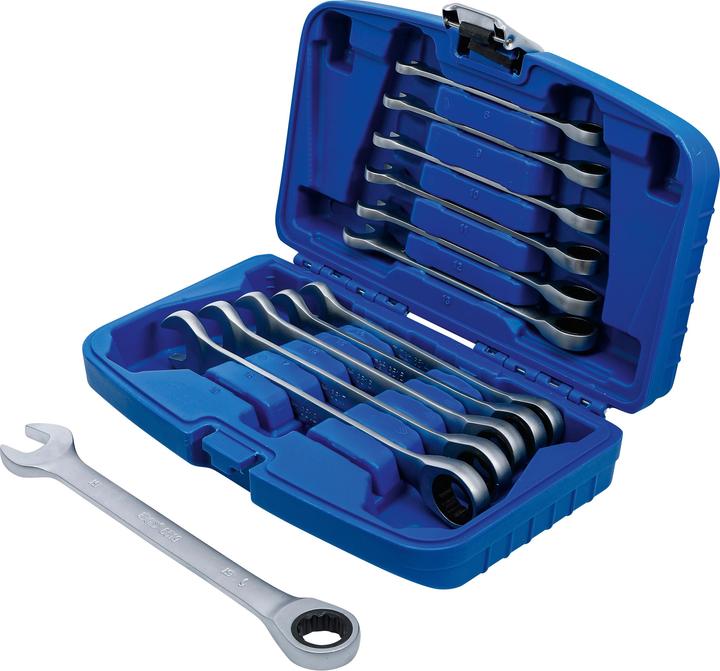 Actual product image BGS Ratchet Combination Wrench Set 8 - 19 mm 12 pcs. (19 mm, 12 mm, 14 mm, 16 mm, 10 mm, 18 mm, 17 mm, 11 mm, 15 mm, 8 mm, 9 mm, 13 mm)