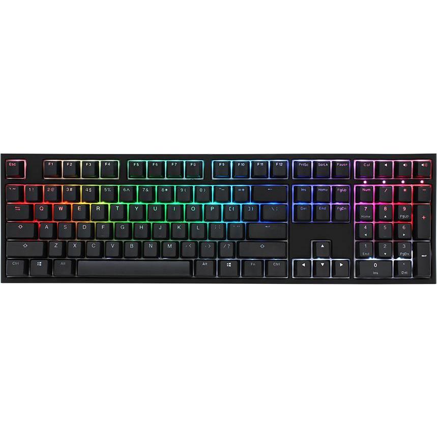 Ducky ONE 2 Backlit PBT Gaming Tastatur, MX-Brown, RGB LED (DE, Kabelgebunden), Tastatur, Schwarz