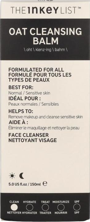 Image du produit The Inkey List Oat Cleansing (Lait nettoyant, 150 ml)