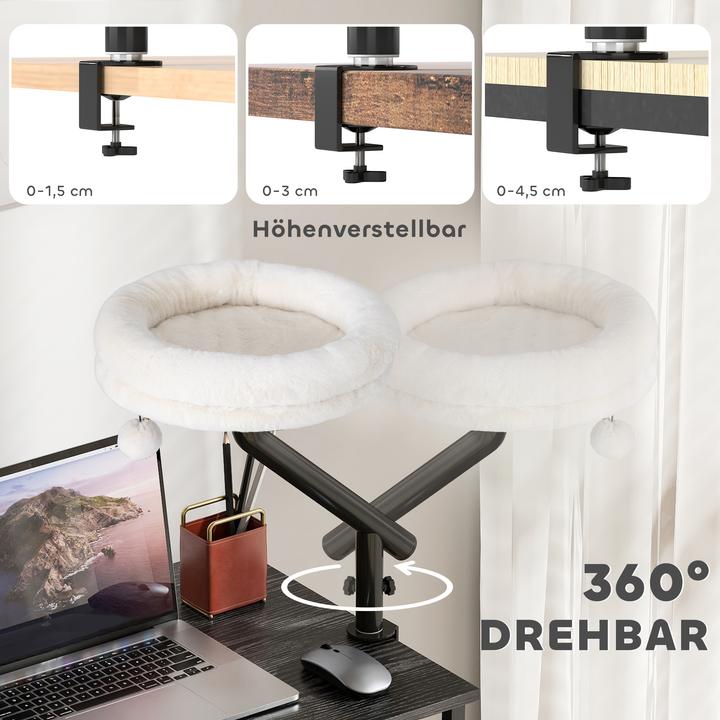 Image du produit PawHut Lit de bureau pour chat (Chat)