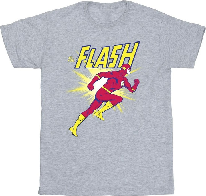Actual product image Girls The Flash Running Cotton T-Shirt (104)
