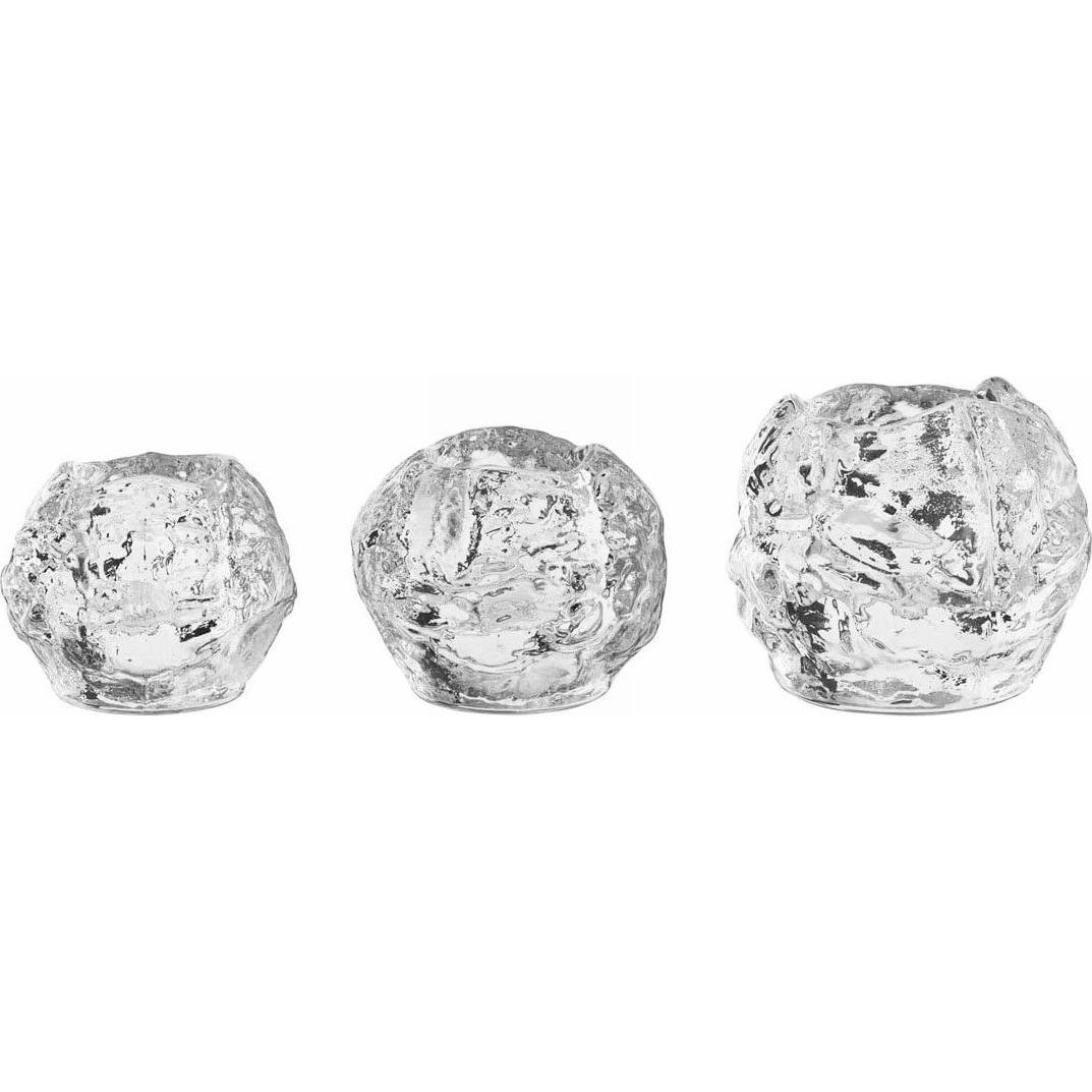 Kosta Boda, Windlicht, Snowball Teelichthalter (3 x)