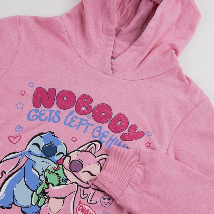 Produktbild Stitch Sweatshirt Mit Kapuze Für Mädchen Rosa (128)