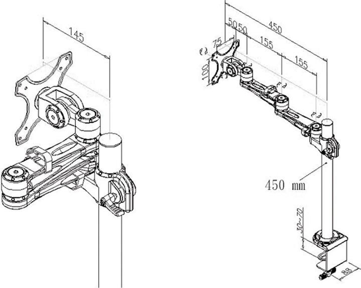 Produktbild Value LCD-Arm Trägerstange (Tisch)