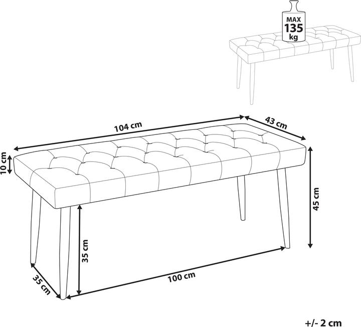 Image du produit Beliani Essonne (104 cm)