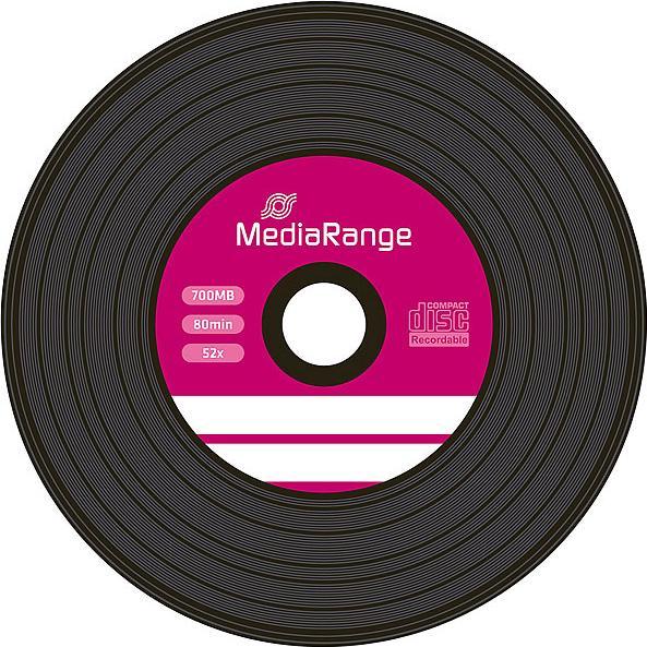 Image du produit MediaRange Vinyl-Look CD-R 700MB/80Min (2x broche de 50)