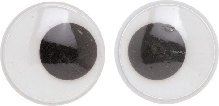 Actual product image Glorex Wiggle eyes 22mm round 10pcs