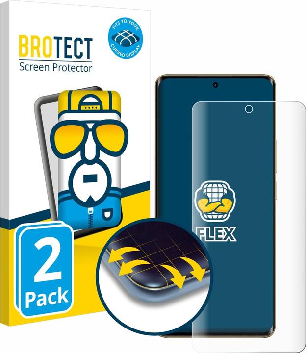 Actual product image BROTECT Full-Screen Protector (2 Piece, Realme 13 Pro)