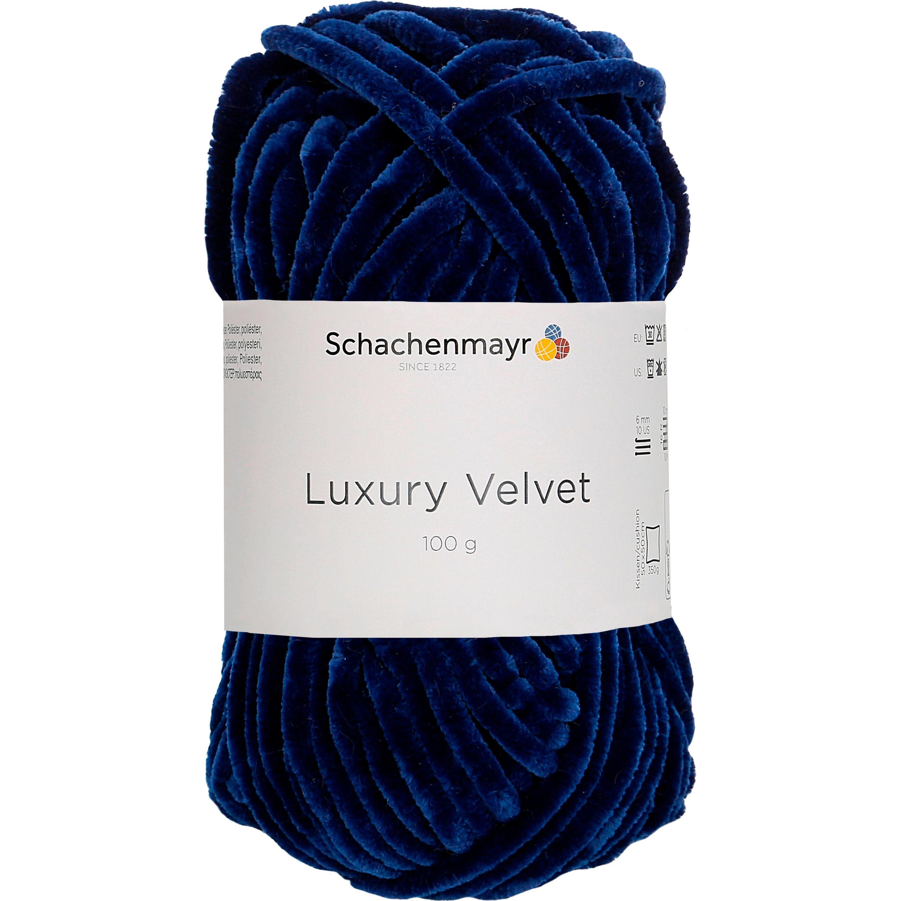Mgb Wolle Luxury Velvet, Garn + Wolle, Blau