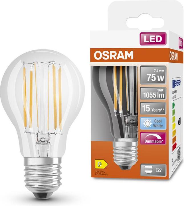 Produktbild Osram Led Retrofit Classic A (E27, 75 W, 1055 lm, 1 x, D)