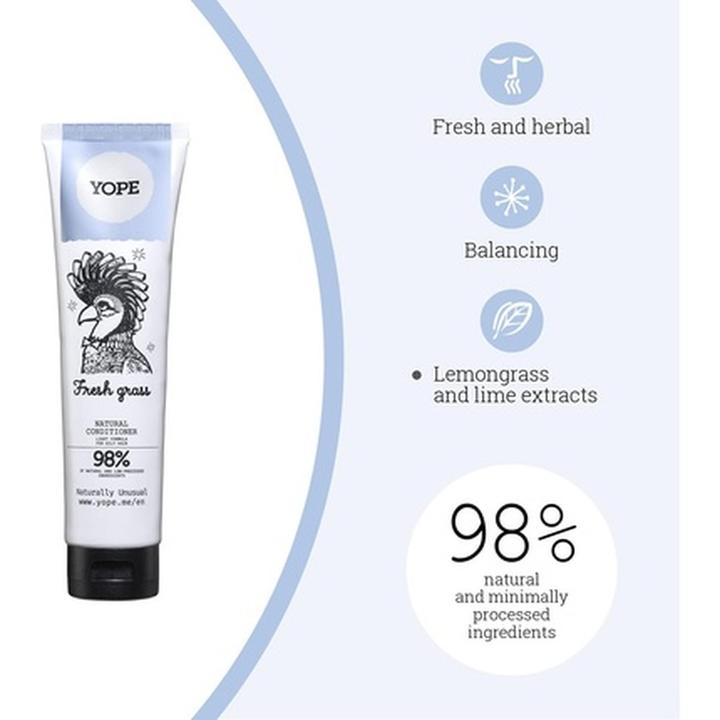 Actual product image Yope Natural Hair Conditioner Fresh Grass 170Ml (170 ml)