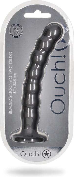 Produktbild Ouch! Beaded Silicone G-Spot Dildo - 8" / 20,5 cm